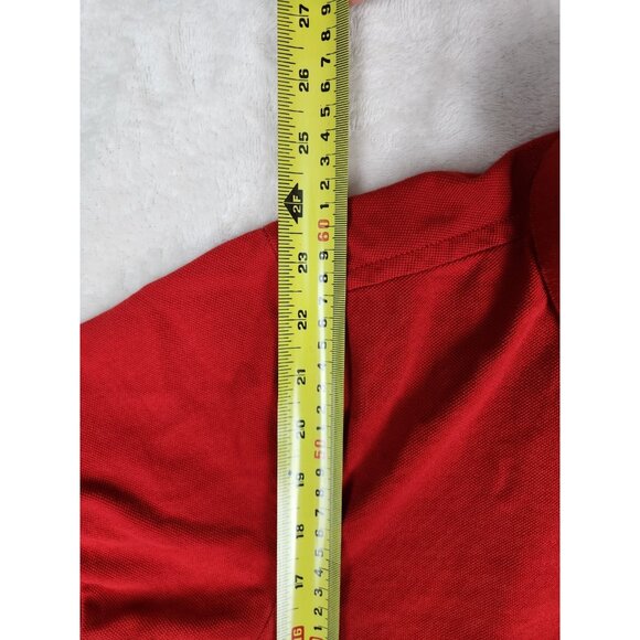 Men's US Polo Assn Shirt Red 2 Ply Compact Cotton Size M Big Pony - Picture 12 of 13